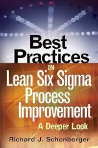 Image of BEST PRACTICES IN LEAN SIX SIGMA PROCESS IMPROVEMENT E-BOOK
